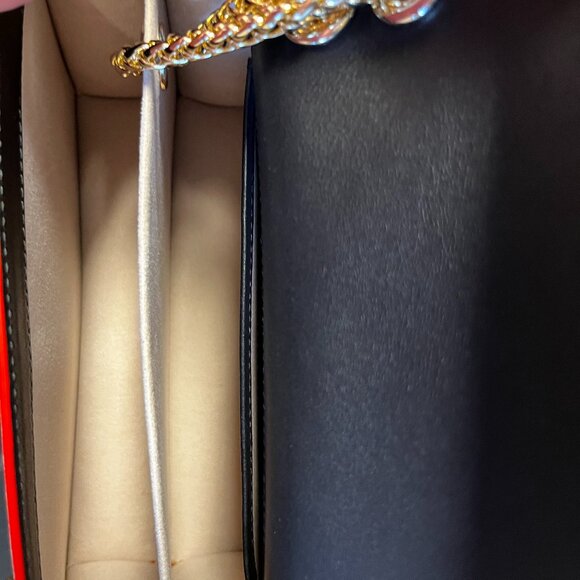 Strathberry East/West bag in bi color Black/Diamond with Fire Edge - Picture 7 of 12